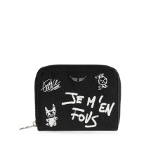 [Zadig & Voltaire] Wallet FW26 LWSG03810  BLACK
