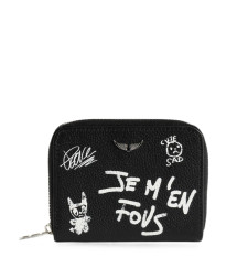 [Zadig & Voltaire] Wallet FW26 LWSG03810  BLACK