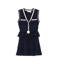 [SELF PORTRAIT] Sleeveless dress FW26 PF26075SNNAVY