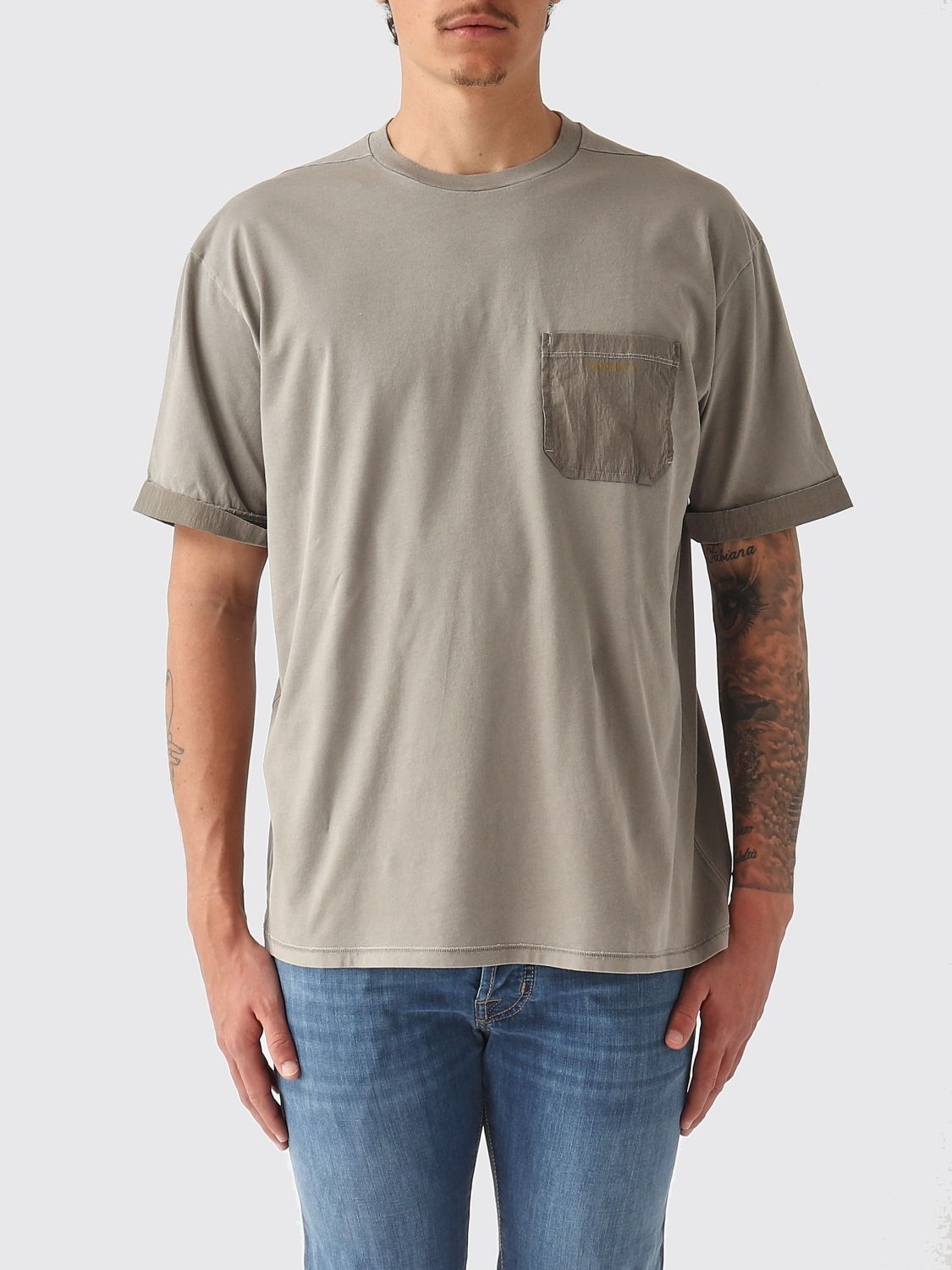 [Premiata] T-shirts Short Sleeve SS26 PA1051MD CALCARIOGREY