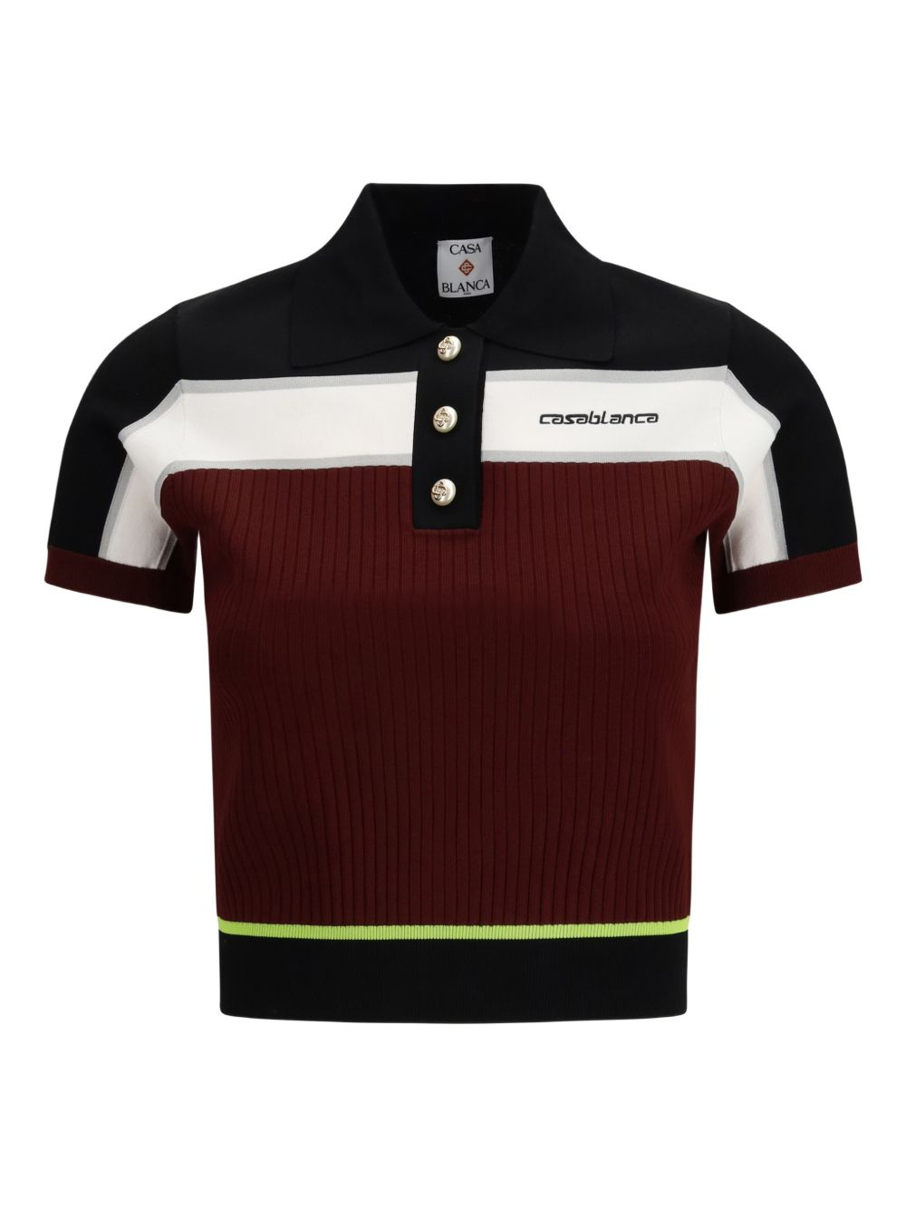 [Casablanca] T-shirts Short Sleeve SS26 WSP26KW123301BURGUNDY