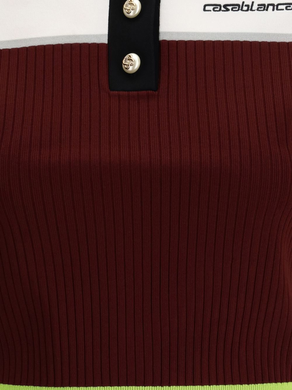 [Casablanca] T-shirts Short Sleeve SS26 WSP26KW123301BURGUNDY