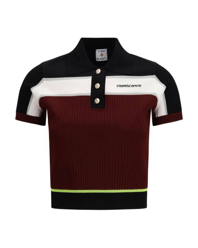 [Casablanca] T-shirts Short Sleeve SS26 WSP26KW123301BURGUNDY