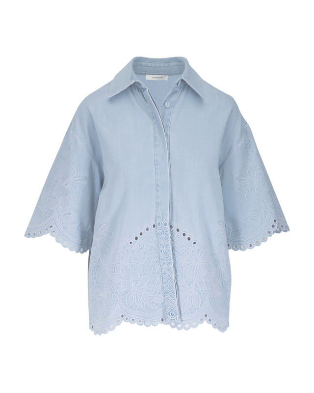 [Zimmermann] Shirts Short Sleeve SS26 7214TRS263ICESTM