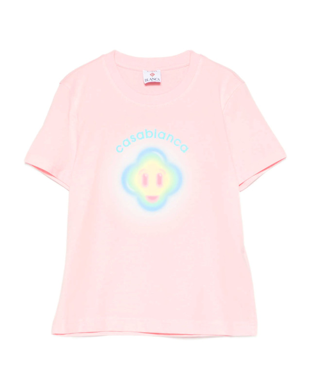 [Casablanca] T-shirts Short Sleeve SS26 WSP26JTS02001AIRBRUSH SMILEY