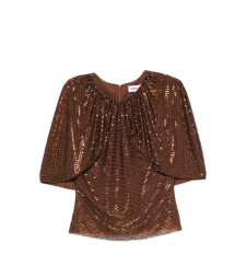 [Self-portrait] Blouse FW26 PF26-054T-BR  BROWN