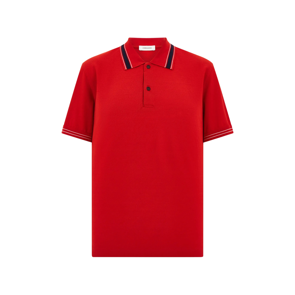 [Ferragamo] Shirts Short Sleeve FW26 144705 0795891 REDNA