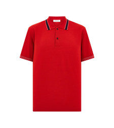 [Ferragamo] Shirts Short Sleeve FW26 144705 0795891 REDNA