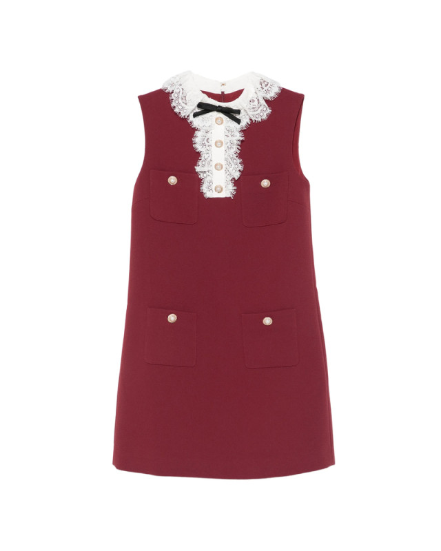 [Self-portrait] Sleeveless dress FW26 PF26-001SB-BU  BURGU