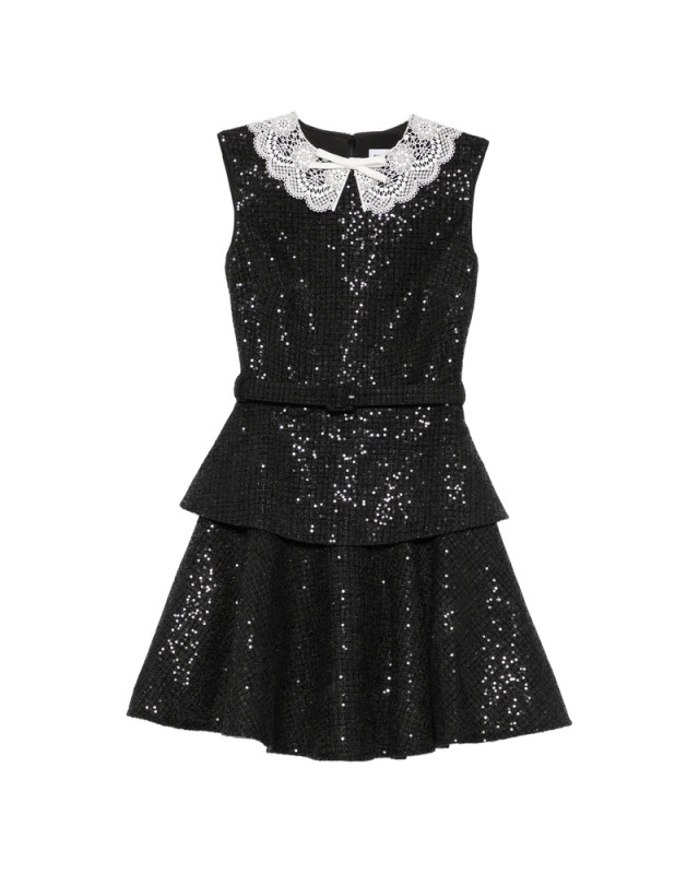 [Self-portrait] Sleeveless dress FW26 PF26-002S-B  BLACK