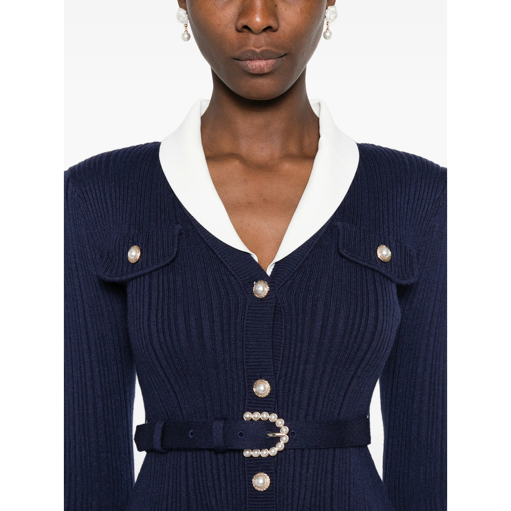[Self-portrait] Cardigan FW26 PF26-131C-N  NAVY