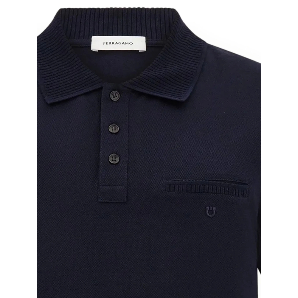 [Ferragamo] T-shirts Short Sleeve FW26 144938 0795885 BLU