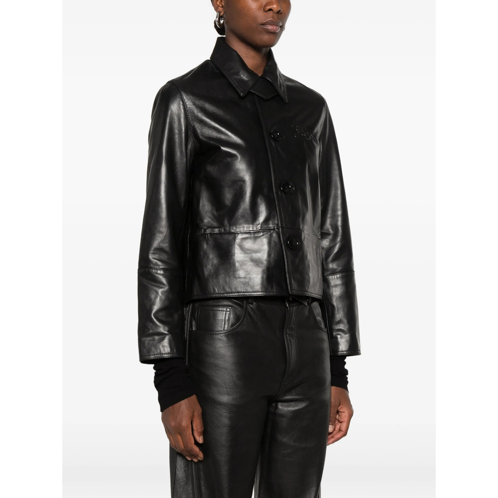 [Zadig & Voltaire] Leather Jacket FW26 RWOW01288  BLACK