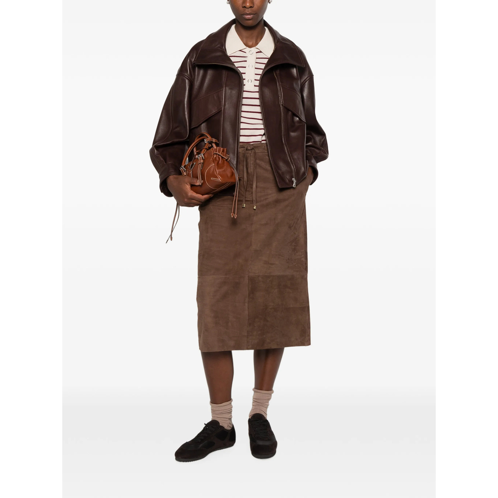 [S Max Mara] Midi skirt FW26 SMMGAZZA 006F 001