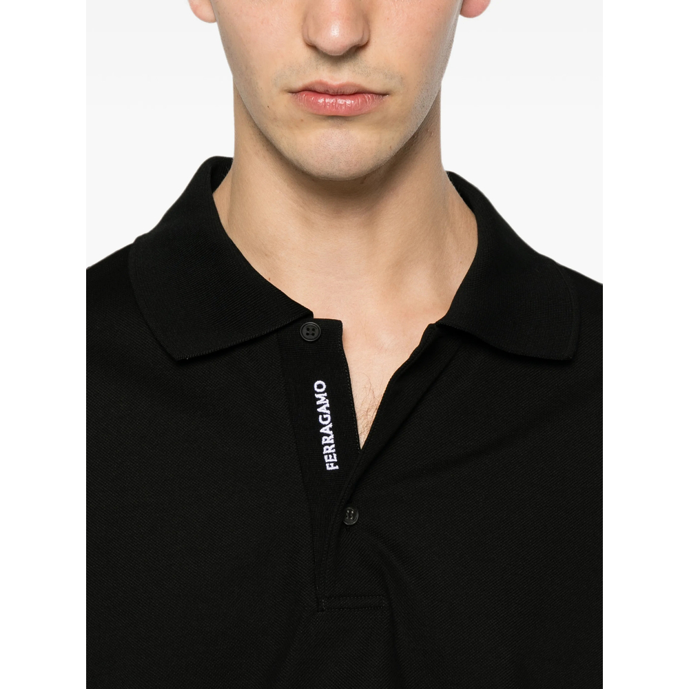 [Ferragamo] Shirts Long Sleeve FW26 145340 0791729 NERO