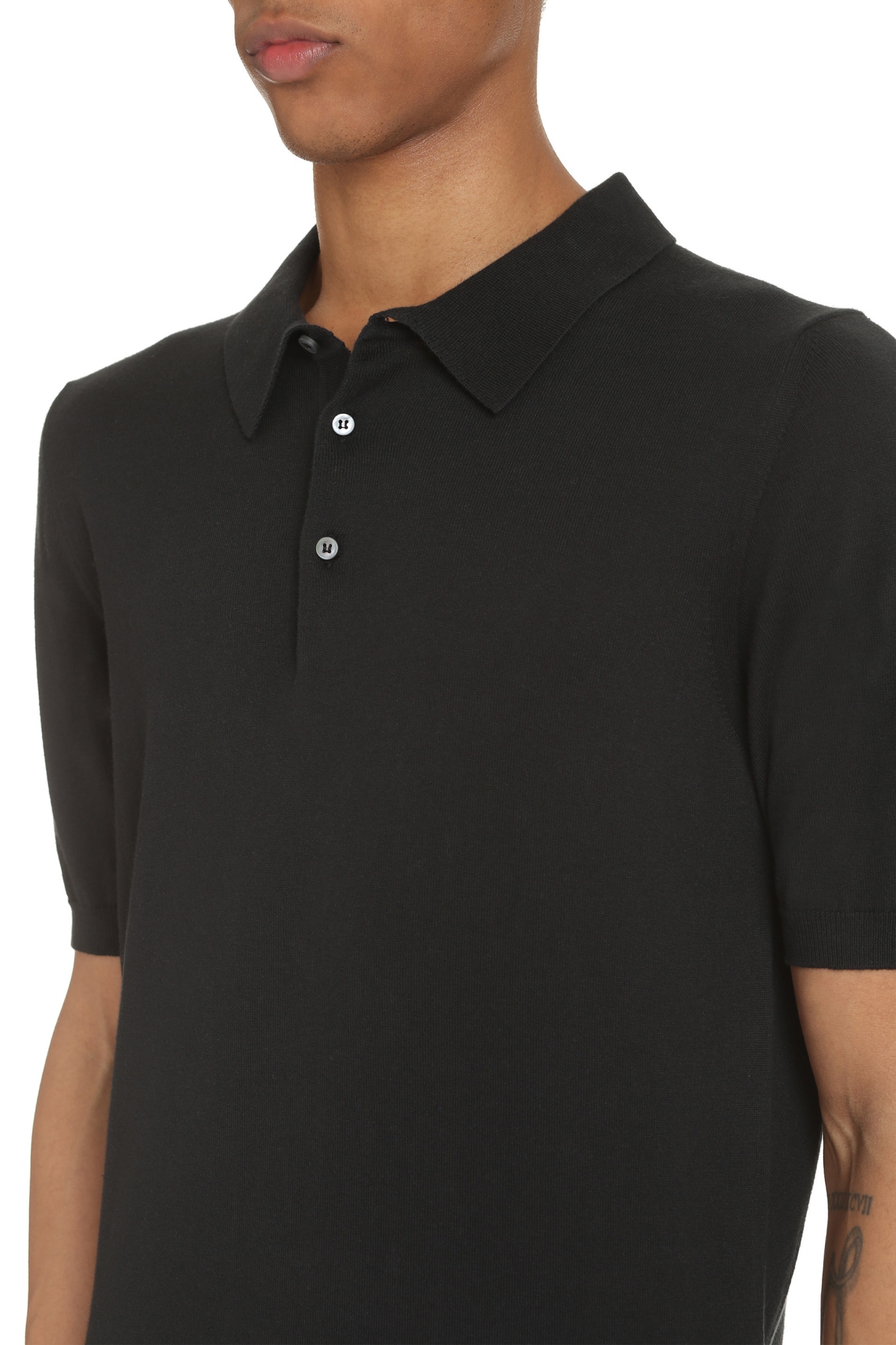 [THE (Alphabet)] T-shirts Short Sleeve CO TCPOU5014PIUMA_NERO