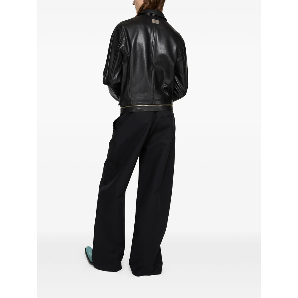 [Acne Studios] Leather Jacket SS26 B70164  BLACK