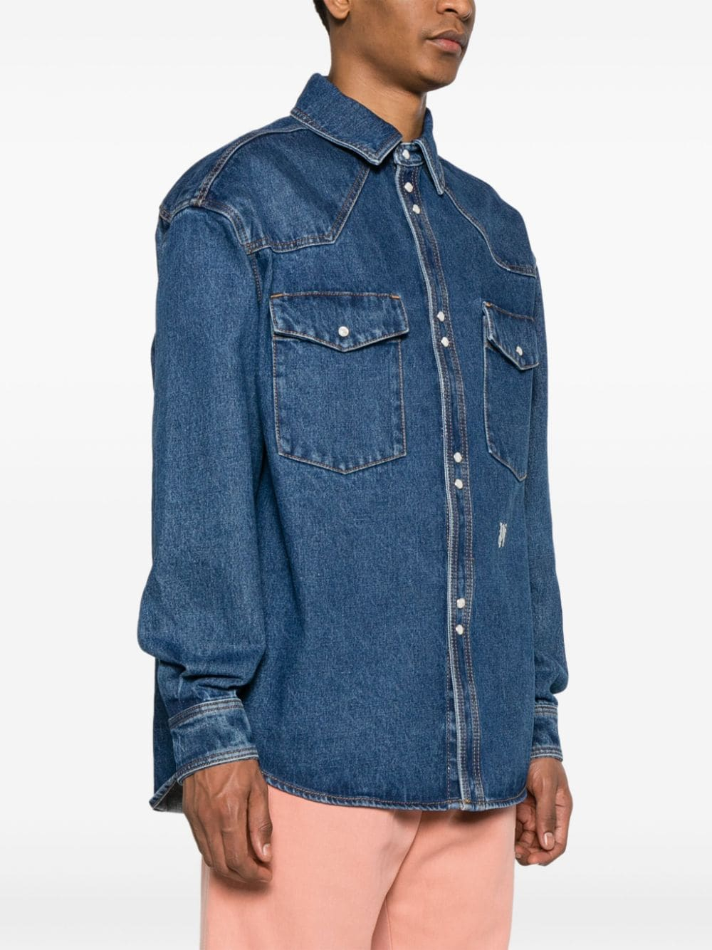[Palm Angels] Shirts Long Sleeve SS24 PMYD023R24DEN0024001