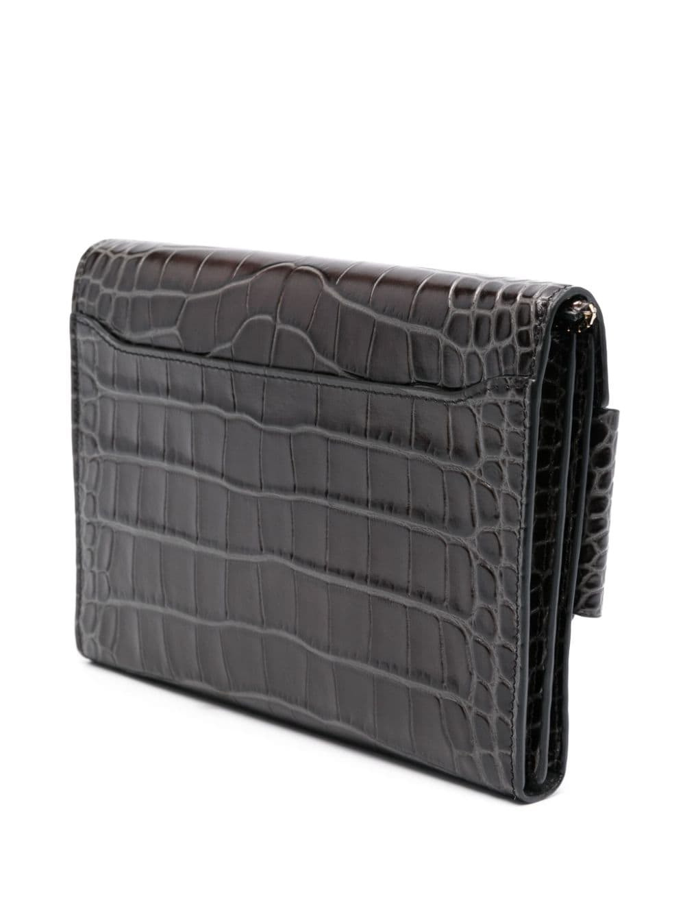 [Boyy] Clutch bag SS24 BUCKLETRAVELCASECROCEMBOSSEDCS/CSDBLACK