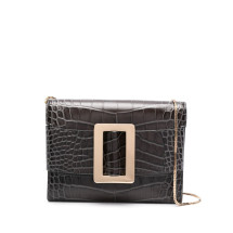 [Boyy] Clutch bag SS24 BUCKLETRAVELCASECROCEMBOSSEDCS/CSDBLACK
