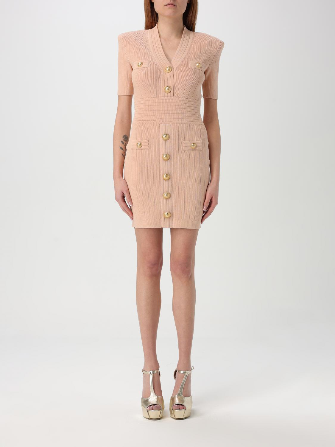 [Balmain] Short sleeve dress FW25 EF1R6045KB07 0LB