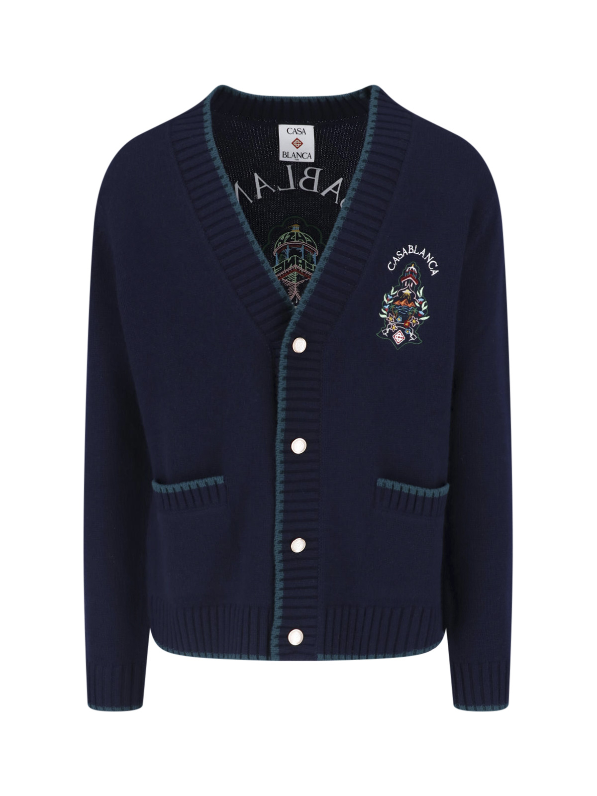 [Casablanca] Knitwear FW26 U PF26 KW 1429 01HOTEL EMBLEM