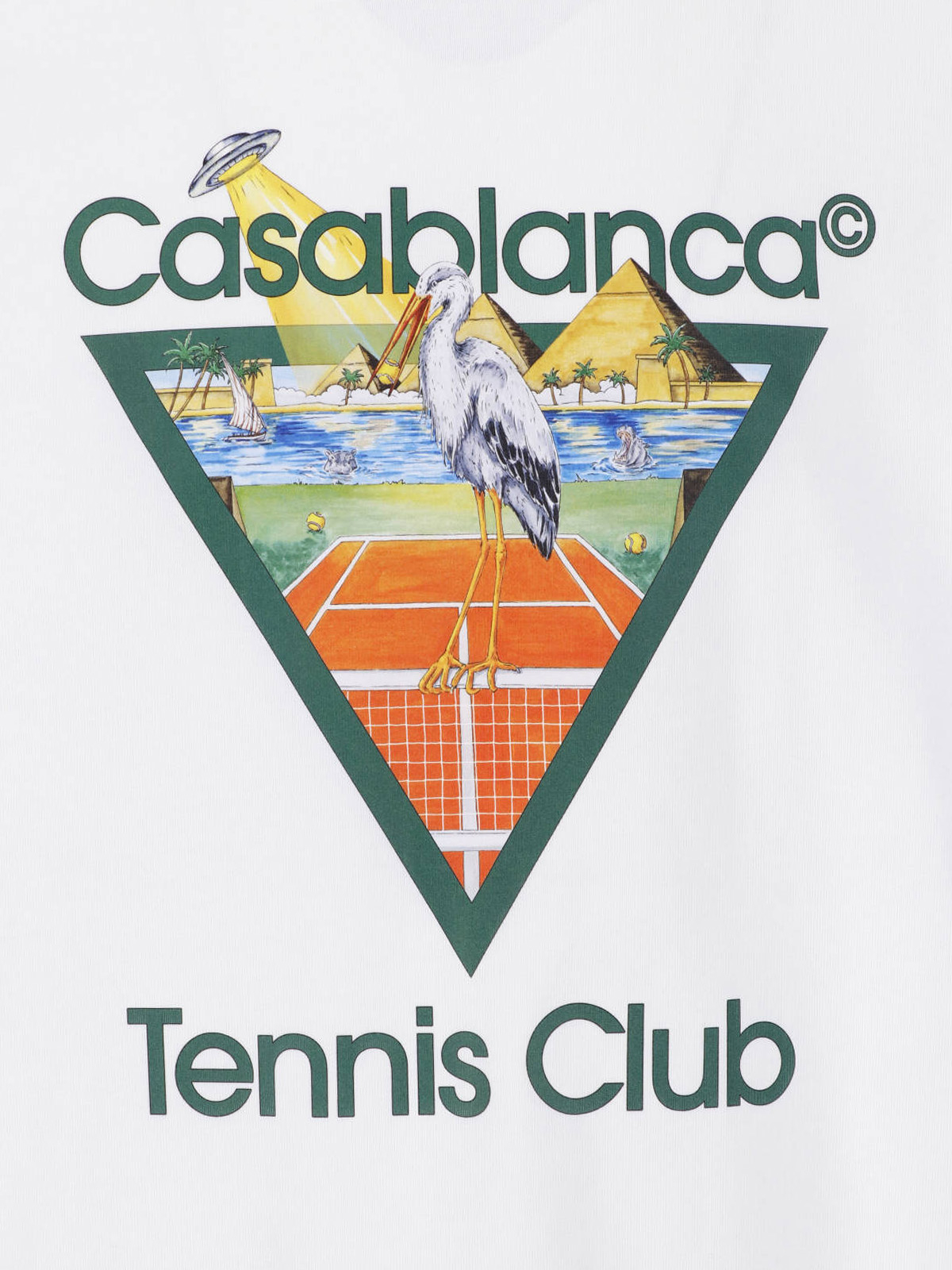 [Casablanca] T-shirts Short Sleeve FW26 M PF26 JTS 001 03TENNIS CLUB TRIANGLE