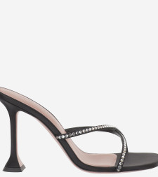 [Amina Muaddi] Pumps SS26 SALLYSLIPPER95BLACKWHITE