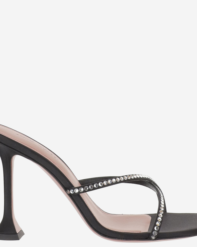 [Amina Muaddi] Pumps SS26 SALLYSLIPPER95BLACKWHITE