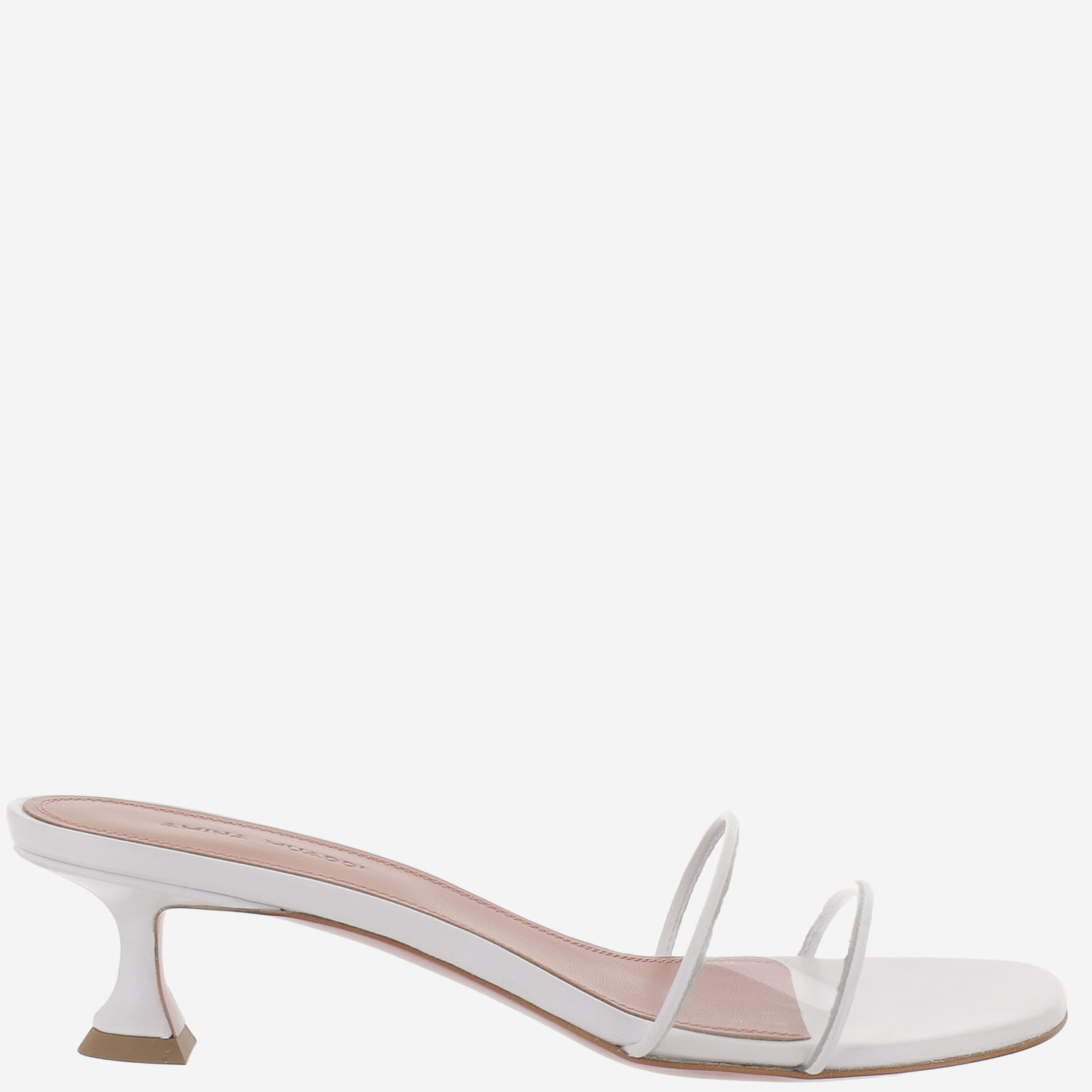 [Amina Muaddi] Pumps SS26 ANDREEAGLASSSLIPPER45WHITETRANSPARENT