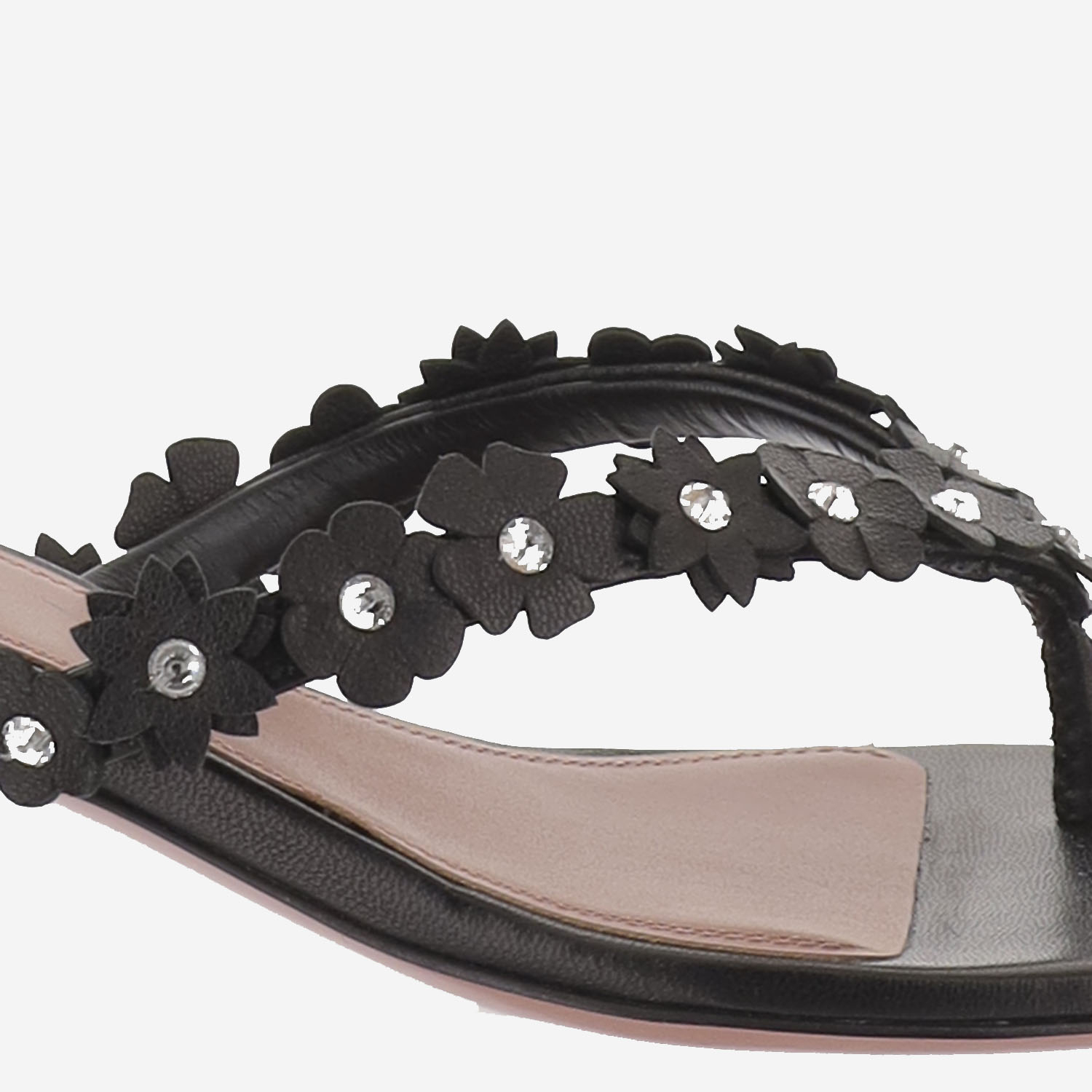 [Amina Muaddi] Pumps SS26 JANISTHONG45BLACKWHITE