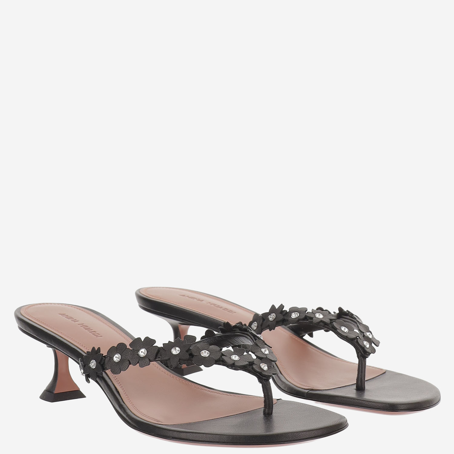 [Amina Muaddi] Pumps SS26 JANISTHONG45BLACKWHITE