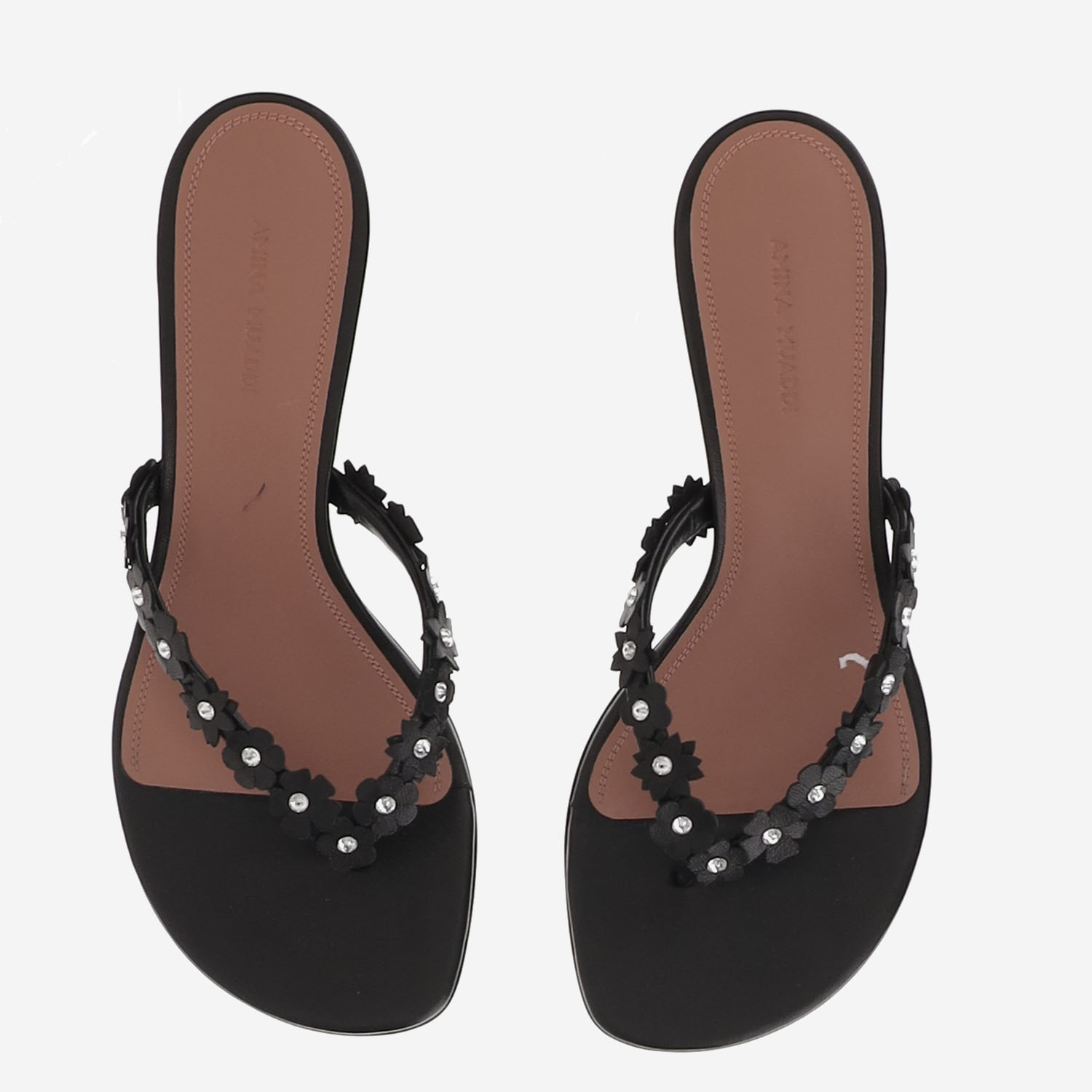 [Amina Muaddi] Pumps SS26 JANISTHONG45BLACKWHITE