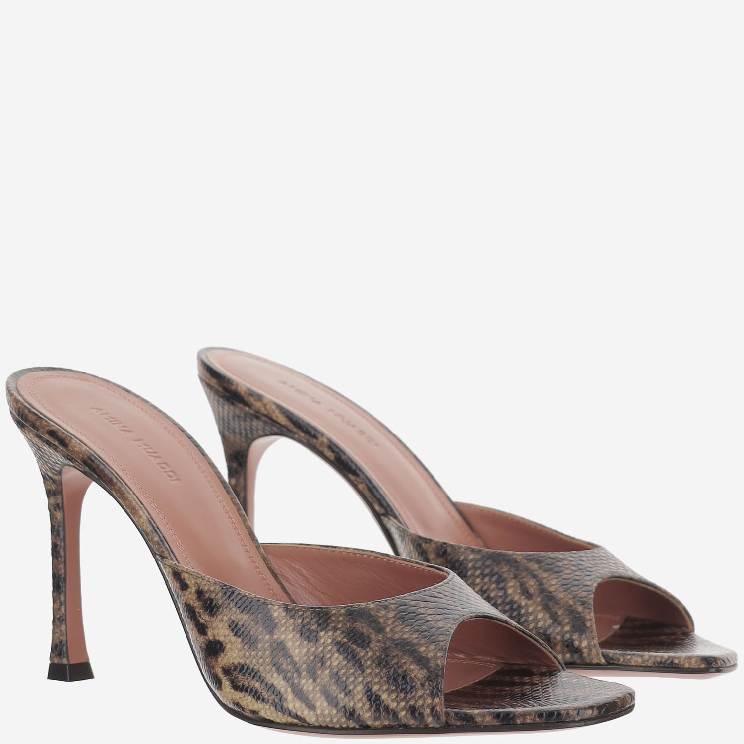 [Amina Muaddi] Pumps SS26 ALEXASLIPPER95LEOPARDSNAKE