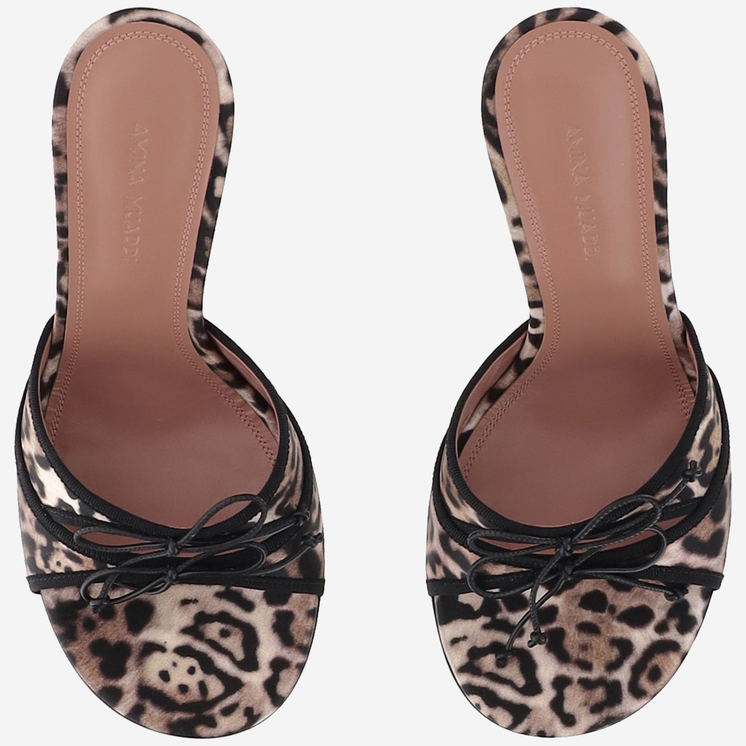[Amina Muaddi] Pumps SS26 ELEONORASLIPPER95LEOPARDBLACK