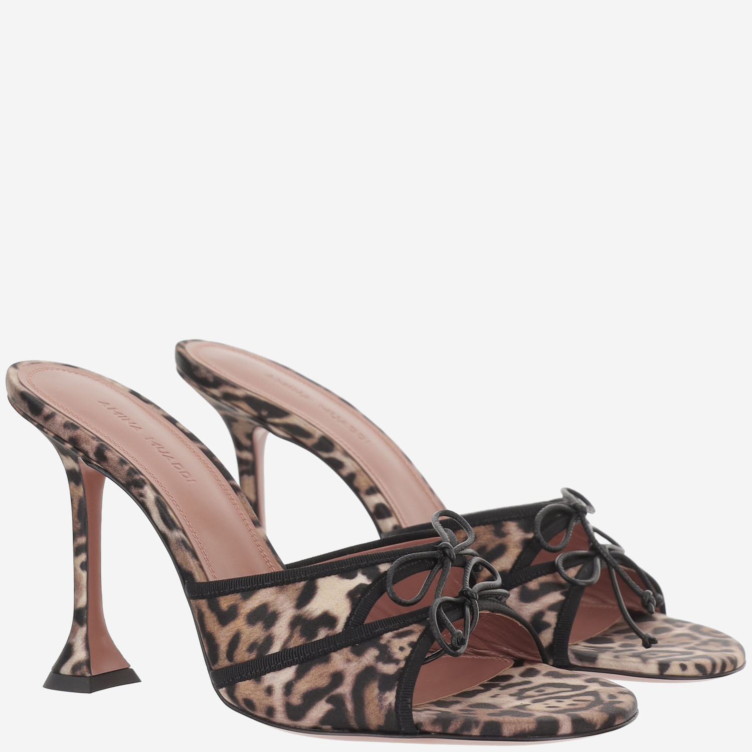 [Amina Muaddi] Pumps SS26 ELEONORASLIPPER95LEOPARDBLACK