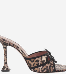 [Amina Muaddi] Pumps SS26 ELEONORASLIPPER95LEOPARDBLACK