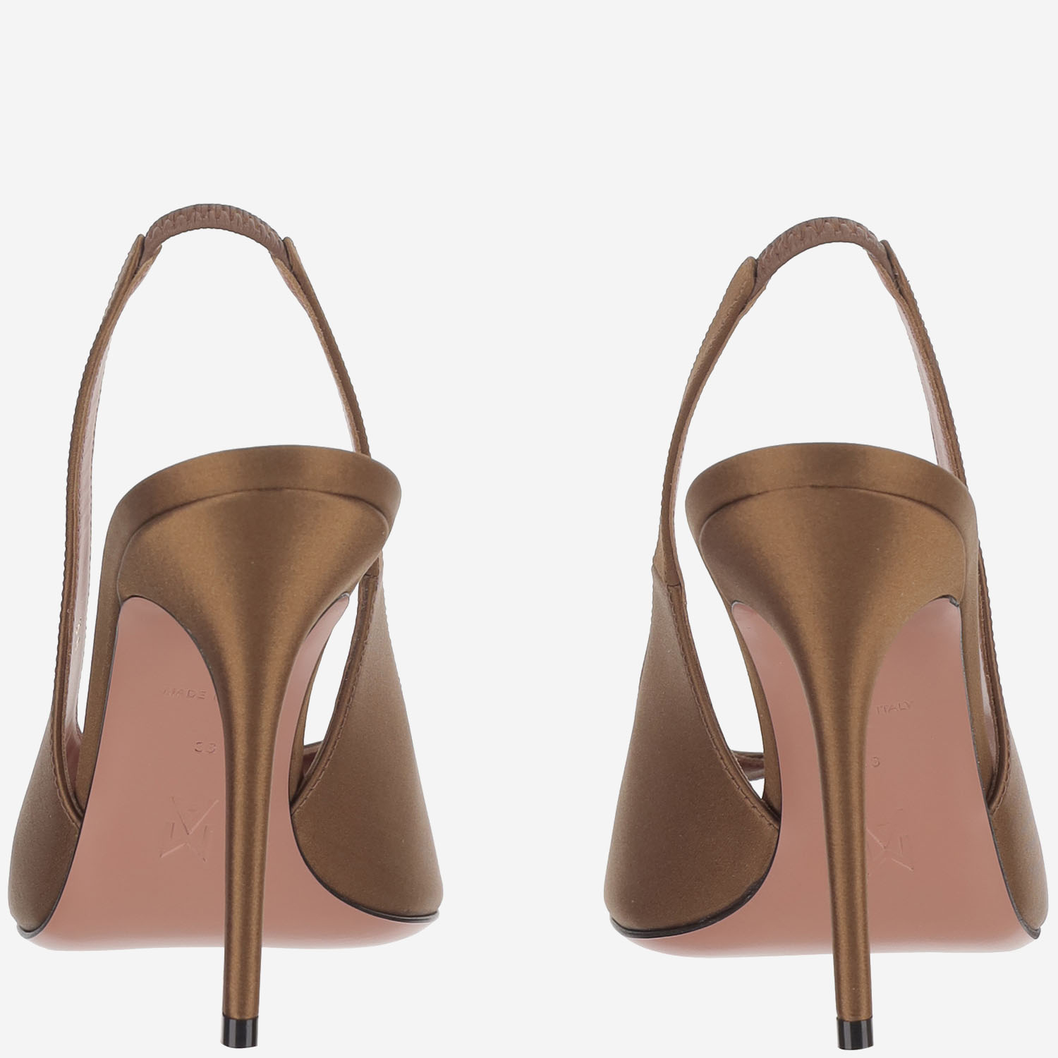 [Amina Muaddi] Pumps SS26 KRISTINASLING105MOCHA