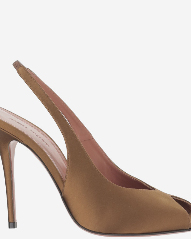 [Amina Muaddi] Pumps SS26 KRISTINASLING105MOCHA