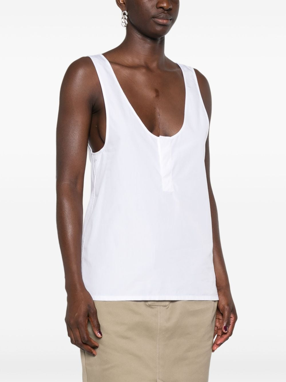[Saint Laurent] T-shirts Sleeveless SS24 790074Y227W9000