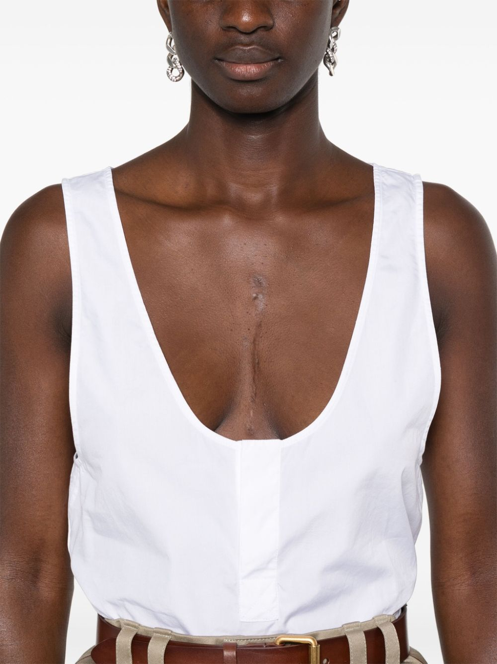 [Saint Laurent] T-shirts Sleeveless SS24 790074Y227W9000