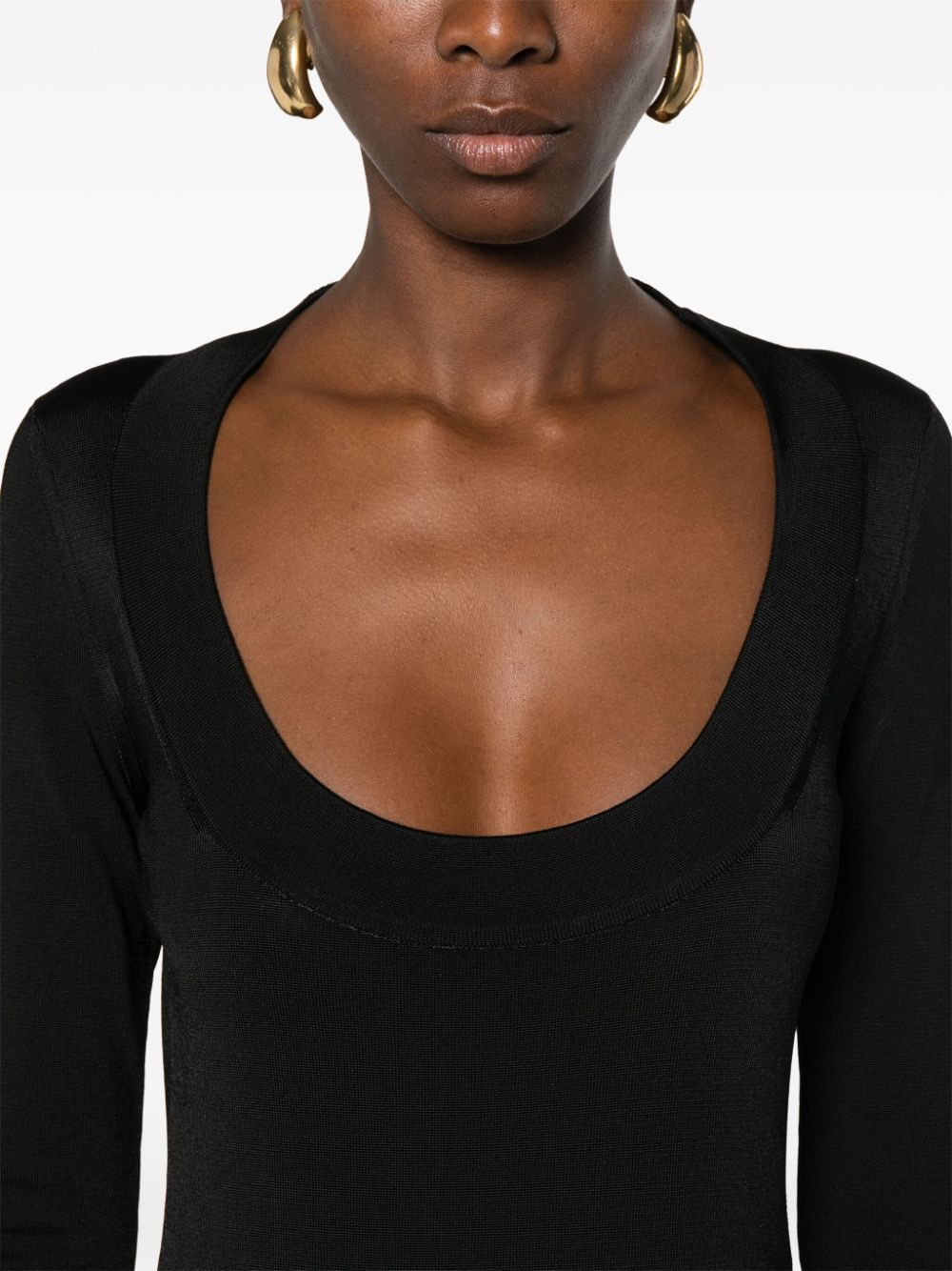[Saint Laurent] Long sleeve dress SS24 782641Y76EO1000