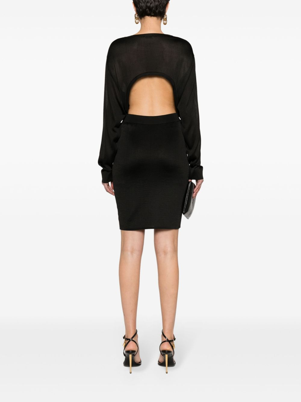 [Saint Laurent] Long sleeve dress SS24 776019Y76LT1000