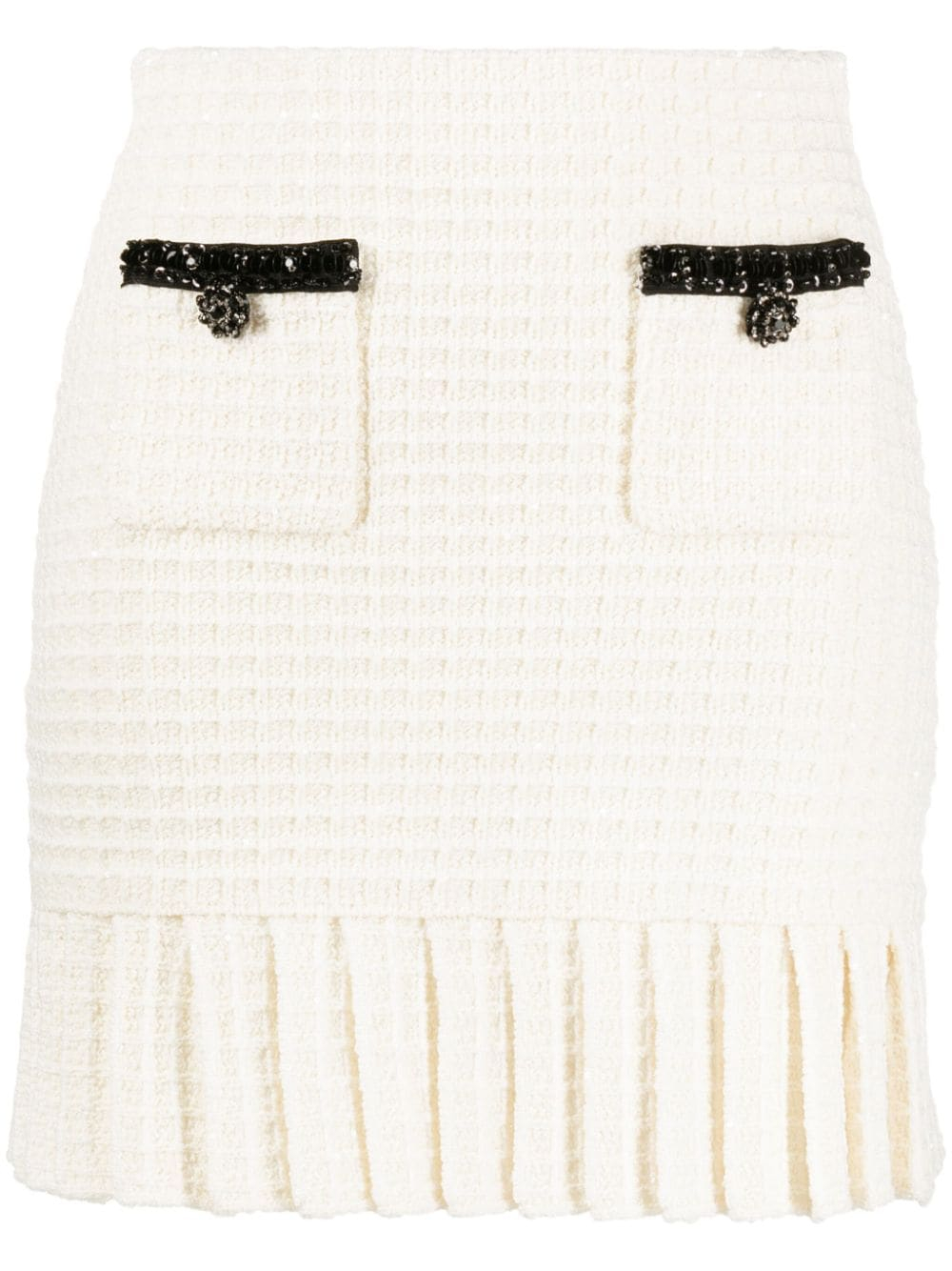 [Self - portrait] Midi skirt SS24 RS24-150SKCREAM