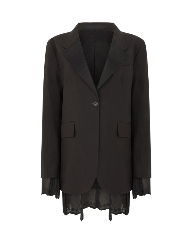 [Our Legacy] Blazer SS26 W2260RSB_SOOTBLACKTECHFLAX