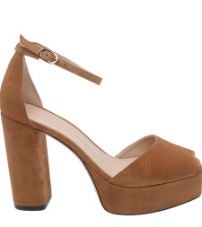 [Stuart Weitzman] Pumps SS26 SN123 SABRINA ANKLE-STRAP PLATFORMSUEQPI