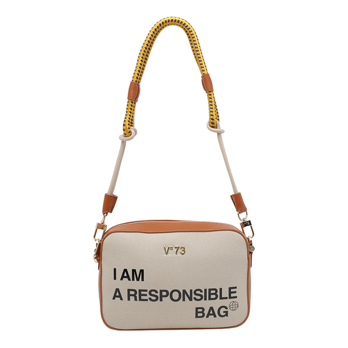 [V°73] Shoulder bag SS26 73BS9N006OFF WHITE/CUOIO