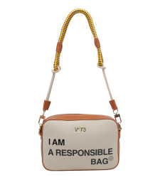 [V°73] Shoulder bag SS26 73BS9N006OFF WHITE/CUOIO