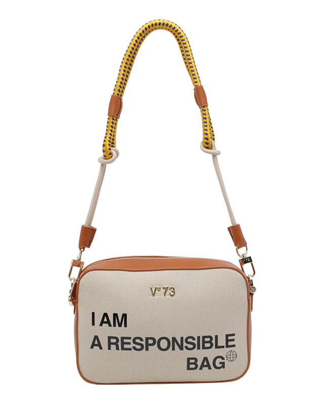 [V°73] Shoulder bag SS26 73BS9N006OFF WHITE/CUOIO