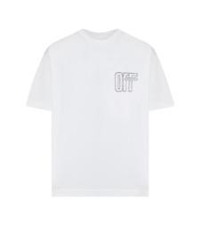 [Off-White] T-shirts Short Sleeve FW26 44MAA120F26J00Y100 WHITE